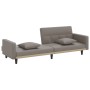 Sofá cama con cojines tela gris taupe de vidaXL, Sofás - Ref: Foro24-351880, Precio: 249,99 €, Descuento: %