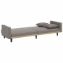 Sofá cama con cojines tela gris taupe de vidaXL, Sofás - Ref: Foro24-351880, Precio: 249,71 €, Descuento: %