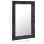 Baroque style black wall mirror 50x80 cm by vidaXL, Mirrors - Ref: Foro24-320323, Price: 76,39 €, Discount: %