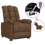 Sillón reclinable eléctrico de tela marrón de vidaXL, Sillones - Ref: Foro24-3073752, Precio: 198,33 €, Descuento: %