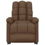 Sillón reclinable eléctrico de tela marrón de vidaXL, Sillones - Ref: Foro24-3073752, Precio: 198,33 €, Descuento: %