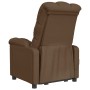 Sillón reclinable eléctrico de tela marrón de vidaXL, Sillones - Ref: Foro24-3073752, Precio: 198,33 €, Descuento: %