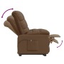 Sillón reclinable eléctrico de tela marrón de vidaXL, Sillones - Ref: Foro24-3073752, Precio: 198,33 €, Descuento: %