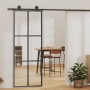 Puerta corredera con herrajes ESG vidrio y aluminio 76x205 cm de vidaXL, Puertas - Ref: Foro24-3081945, Precio: 256,67 €, Des...