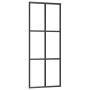 Puerta corredera con herrajes ESG vidrio y aluminio 76x205 cm de vidaXL, Puertas - Ref: Foro24-3081945, Precio: 227,54 €, Des...