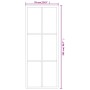 Puerta corredera con herrajes ESG vidrio y aluminio 76x205 cm de vidaXL, Puertas - Ref: Foro24-3081945, Precio: 227,54 €, Des...