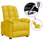 Sillón reclinable eléctrico de tela amarillo de vidaXL, Sillones - Ref: Foro24-3100337, Precio: 218,67 €, Descuento: %