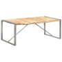 Mesa de comedor madera maciza de mango rugosa 200x100x75 cm de vidaXL, Mesas de cocina y de comedor - Ref: Foro24-321565, Pre...