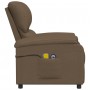 Brown fabric electric massage chair by vidaXL, Electric massage chairs - Ref: Foro24-3073856, Price: 209,77 €, Discount: %