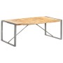 Mesa de comedor madera maciza de mango rugosa 200x100x75 cm de vidaXL, Mesas de cocina y de comedor - Ref: Foro24-321565, Pre...