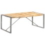 Mesa de comedor madera maciza de mango rugosa 200x100x75 cm de vidaXL, Mesas de cocina y de comedor - Ref: Foro24-321565, Pre...