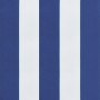 Garden bench cushion blue and white striped fabric 120x50x7 cm by vidaXL, Cushions for chairs and sofas - Ref: Foro24-361595,...