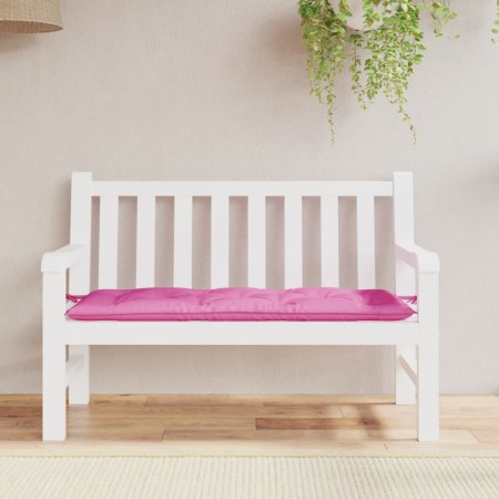 Garden bench cushion pink fabric 120x50x7 cm by vidaXL, Cushions for chairs and sofas - Ref: Foro24-361600, Price: 28,85 €, D...