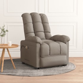 Electric massage chair taupe gray fabric by vidaXL, Electric massage chairs - Ref: Foro24-3073766, Price: 241,99 €, Discount: %