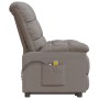 Elektrischer Massagesessel aus taupegrauem Stoff von vidaXL, Elektrische Massagesessel - Ref: Foro24-3073766, Preis: 241,99 €...