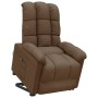 Sillón elevable tela marrón de vidaXL, Sillones - Ref: Foro24-3100344, Precio: 313,96 €, Descuento: %