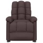 Sillón elevable tela marrón oscuro de vidaXL, Sillones - Ref: Foro24-3100345, Precio: 390,14 €, Descuento: %