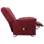 Sillón de masaje reclinable de tela color vino tinto de vidaXL, Sillones de masaje eléctricos - Ref: Foro24-321413, Precio: 2...