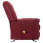 Sillón de masaje reclinable de tela color vino tinto de vidaXL, Sillones de masaje eléctricos - Ref: Foro24-321413, Precio: 2...