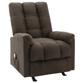 Dark Brown Fabric Reclining Massage Chair by vidaXL, Electric massage chairs - Ref: Foro24-321415, Price: 238,99 €, Discount: %