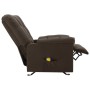 Dark Brown Fabric Reclining Massage Chair by vidaXL, Electric massage chairs - Ref: Foro24-321415, Price: 237,34 €, Discount: %