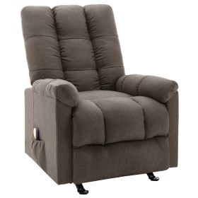 Reclining massage chair in brown fabric by vidaXL, Electric massage chairs - Ref: Foro24-321414, Price: 237,99 €, Discount: %