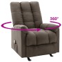 Sillón reclinable con masaje de tela marrón de vidaXL, Sillones de masaje eléctricos - Ref: Foro24-321414, Precio: 237,34 €, ...