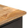 Aparador de madera maciza de mango rugosa y acero 110x30x65 cm de vidaXL, Aparadores - Ref: Foro24-321571, Precio: 131,77 €, ...