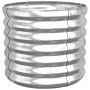 Powder coated steel planter 40x40x36 cm silver by vidaXL, Pots and planters - Ref: Foro24-318847, Price: 23,63 €, Discount: %