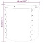 Powder coated steel planter 40x40x36 cm silver by vidaXL, Pots and planters - Ref: Foro24-318847, Price: 23,63 €, Discount: %