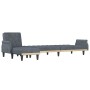 L-förmiges Schlafsofa aus dunkelgrauem Samt, 271 x 140 x 70 cm von vidaXL, Sofas - Ref: Foro24-3157277, Preis: 423,56 €, Raba...