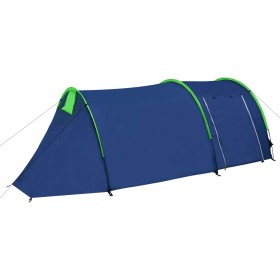 Tienda de campaña 4 personas azul marino/verde de vidaXL, Tiendas de campaña - Ref: Foro24-90516, Precio: 62,99 €, Descuento: %