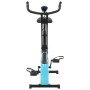 Bicicleta estática magnética X con pulsómetro negra y azul de vidaXL, Bicicletas estáticas - Ref: Foro24-90482, Precio: 188,9...