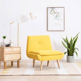 Yellow fabric upholstered armchair by vidaXL, Armchairs - Ref: Foro24-246986, Price: 174,60 €, Discount: %