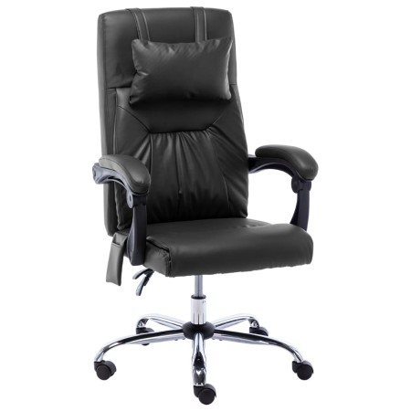 Black Faux Leather Massage Office Chair by vidaXL, Office chairs - Ref: Foro24-20292, Price: 157,28 €, Discount: %