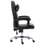 Black Faux Leather Massage Office Chair by vidaXL, Office chairs - Ref: Foro24-20292, Price: 157,28 €, Discount: %