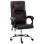 Brown Faux Leather Massage Office Chair by vidaXL, Office chairs - Ref: Foro24-20293, Price: 162,99 €, Discount: %