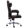 Silla de oficina de masaje de cuero sintético marrón de vidaXL, Sillas de oficina - Ref: Foro24-20293, Precio: 162,30 €, Desc...