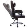 Silla de oficina de masaje de cuero sintético marrón de vidaXL, Sillas de oficina - Ref: Foro24-20293, Precio: 162,30 €, Desc...