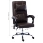 Silla de oficina de masaje de cuero sintético marrón de vidaXL, Sillas de oficina - Ref: Foro24-20293, Precio: 162,30 €, Desc...