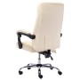 Silla de oficina de masaje de cuero sintético crema de vidaXL, Sillas de oficina - Ref: Foro24-20295, Precio: 189,73 €, Descu...