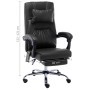 Silla de oficina de masaje de cuero sintético negra de vidaXL, Sillas de oficina - Ref: Foro24-20296, Precio: 207,06 €, Descu...