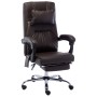 Brown synthetic leather massage office chair by vidaXL, Office chairs - Ref: Foro24-20297, Price: 185,46 €, Discount: %