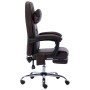 Silla de oficina de masaje de cuero sintético marrón de vidaXL, Sillas de oficina - Ref: Foro24-20297, Precio: 185,46 €, Desc...