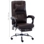 Brown synthetic leather massage office chair by vidaXL, Office chairs - Ref: Foro24-20297, Price: 185,46 €, Discount: %