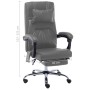 Silla de oficina de masaje de cuero sintético gris antracita de vidaXL, Sillas de oficina - Ref: Foro24-20298, Precio: 171,14...