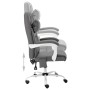 Silla de oficina de masaje cuero sintético gris de vidaXL, Sillas de oficina - Ref: Foro24-20313, Precio: 174,31 €, Descuento: %