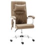 Silla de oficina de masaje de tela gris taupe de vidaXL, Sillas de oficina - Ref: Foro24-20316, Precio: 182,46 €, Descuento: %