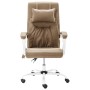 Silla de oficina de masaje de tela gris taupe de vidaXL, Sillas de oficina - Ref: Foro24-20316, Precio: 182,46 €, Descuento: %