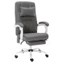 Silla de oficina de masaje cuero sintético gris de vidaXL, Sillas de oficina - Ref: Foro24-20315, Precio: 211,85 €, Descuento: %